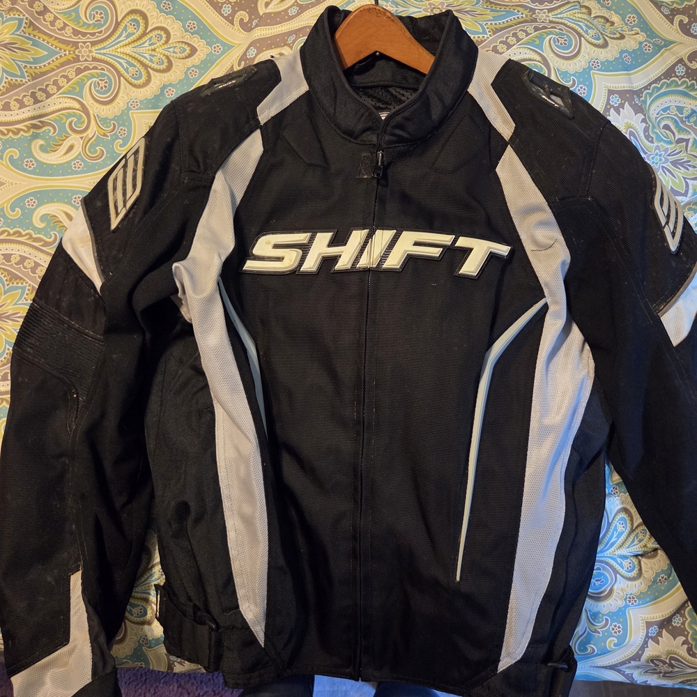 Shift Motorcycle Jacket Black and Gray Performance Jacket